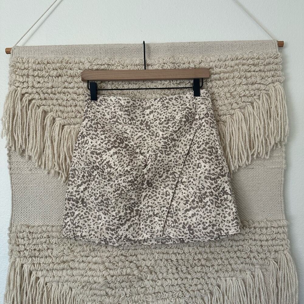 Free People Fake Out Leopard Print Faux Leather S… - image 1